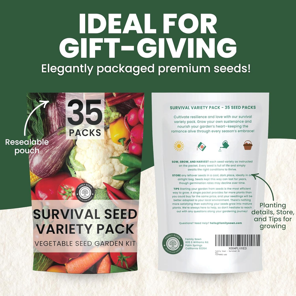 garden seeds variety pack 35 Vegetable Seed Packets