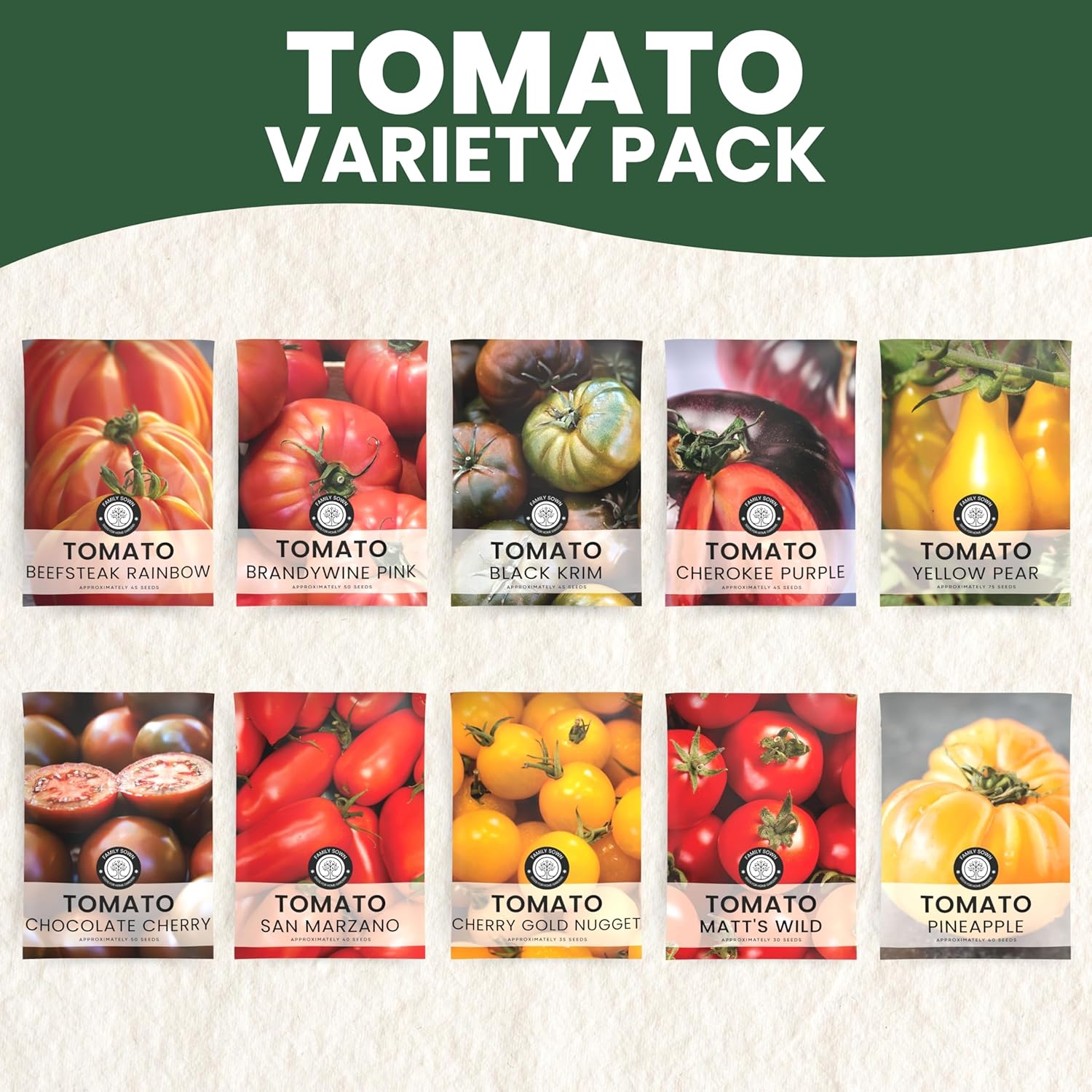 Tomato Seeds | 10 Individual Packs