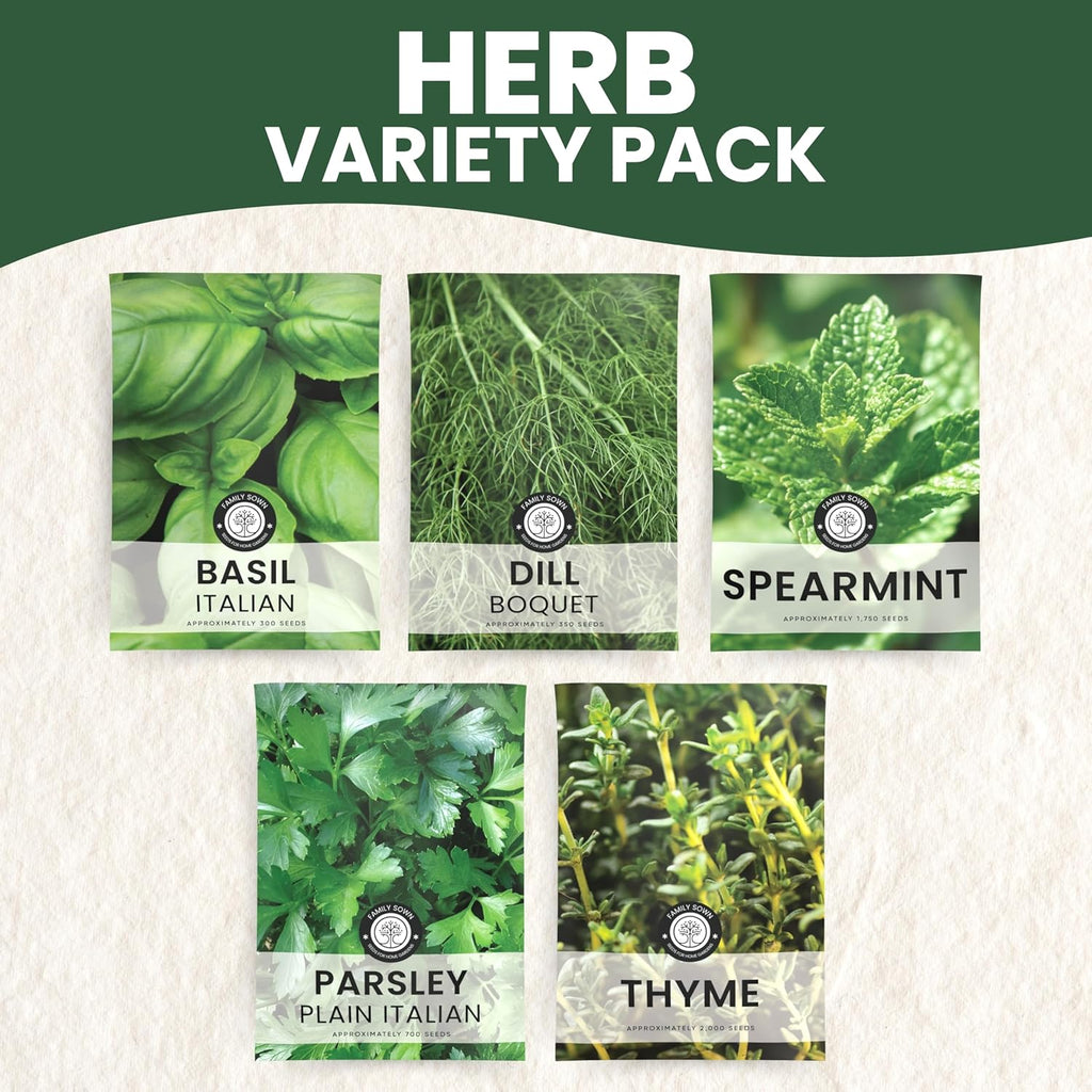 Herb Seeds | 5 Invidiual Packs