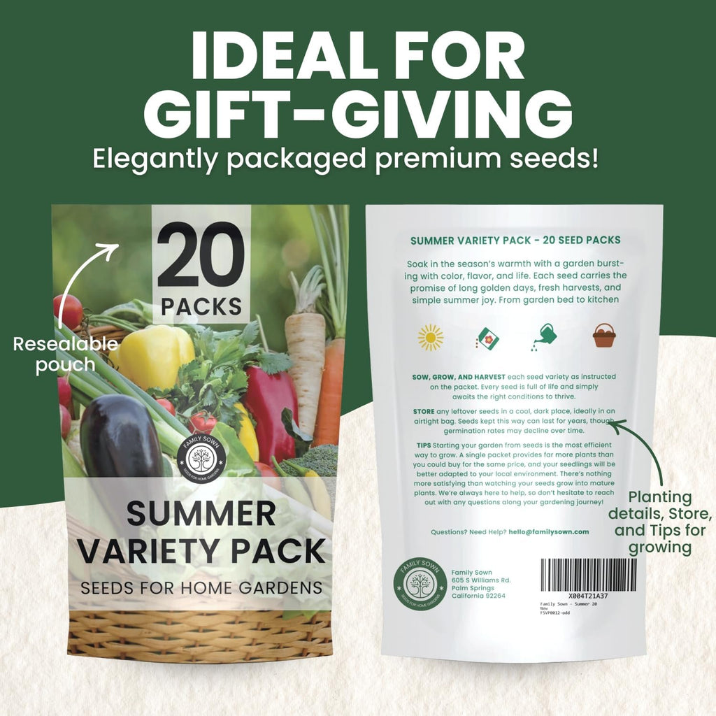Summer Garden Seeds | 20 Individual Packs