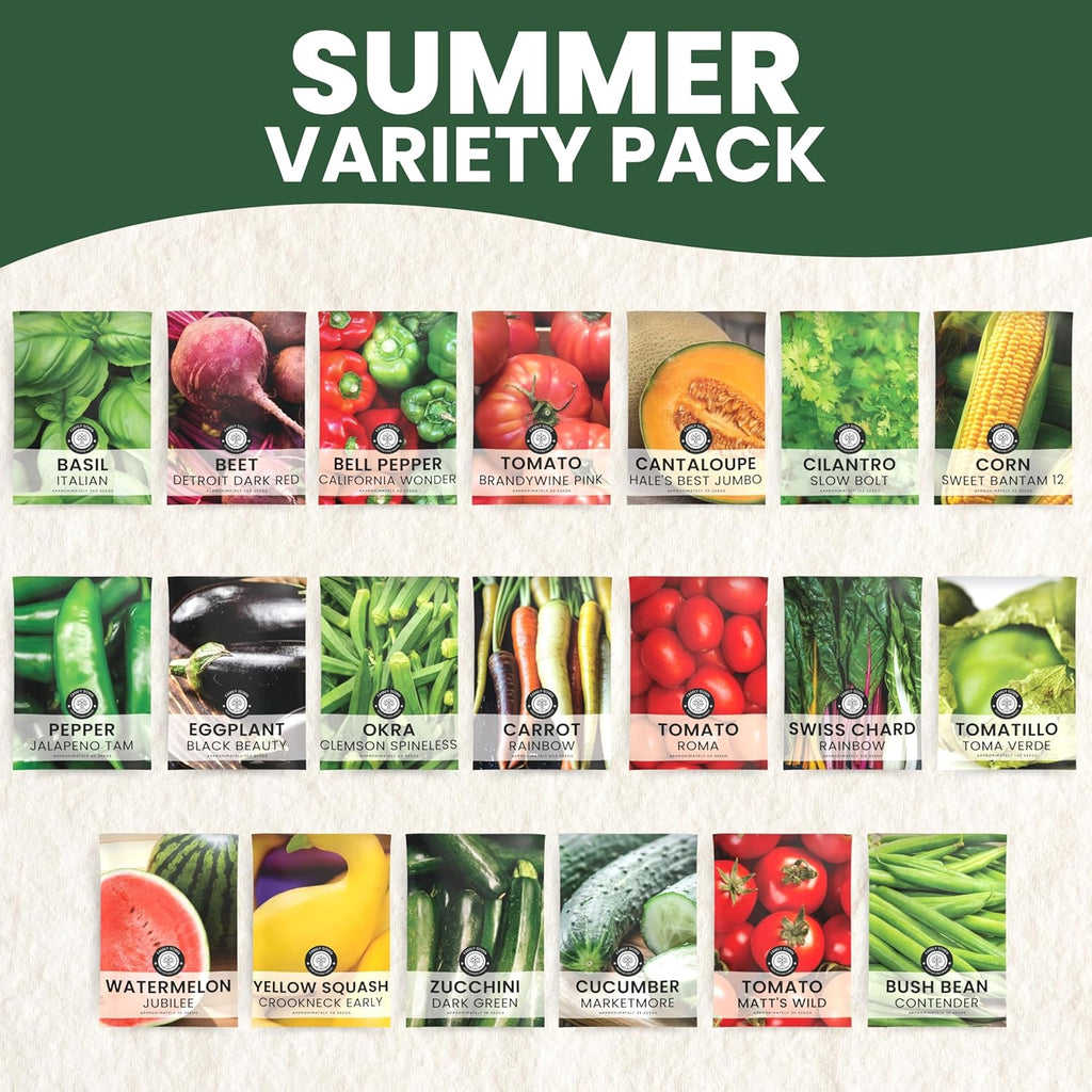 Summer Garden Seeds | 20 Individual Packs