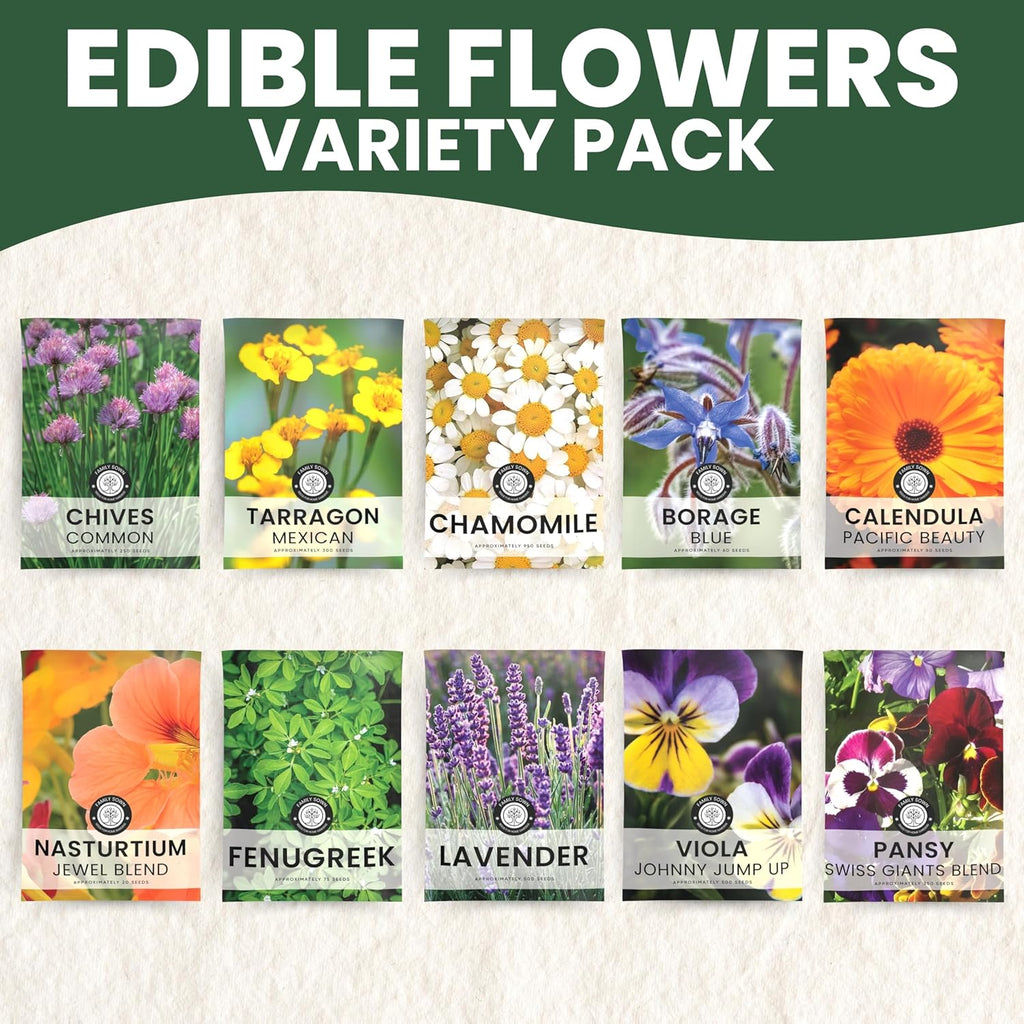 Edible Flower Seeds | 10 Individual Packs