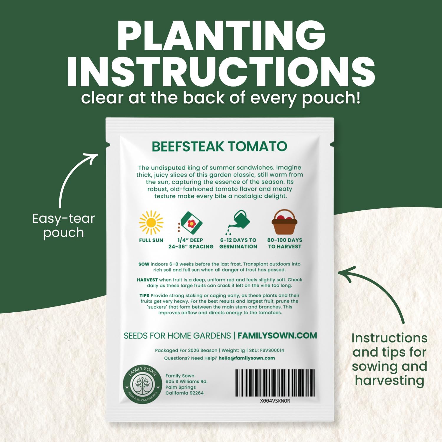 tomato seeds planting instructions Beefsteak Tomato Seeds – Family Sown