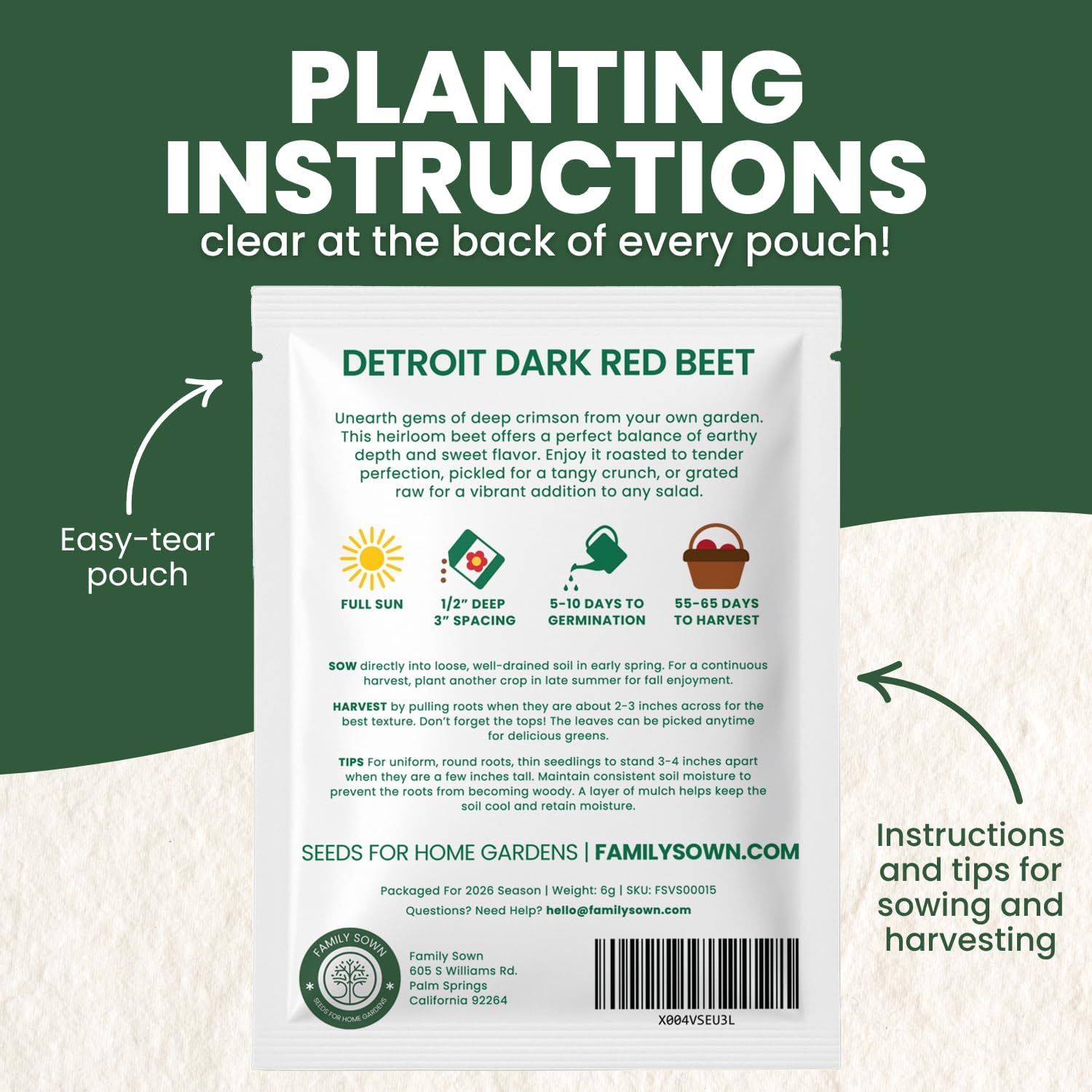 Detroit Dark Red Beet