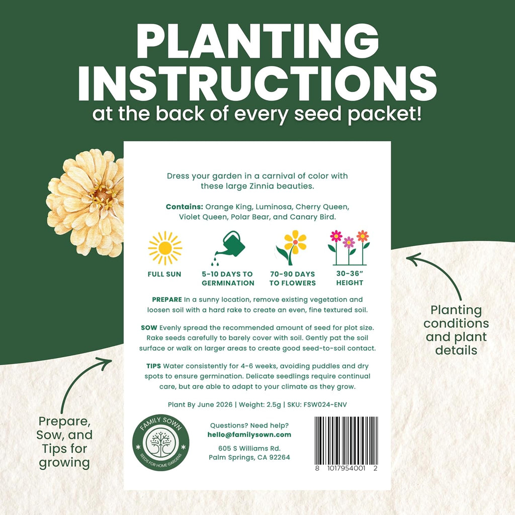 Zinnia California Giants