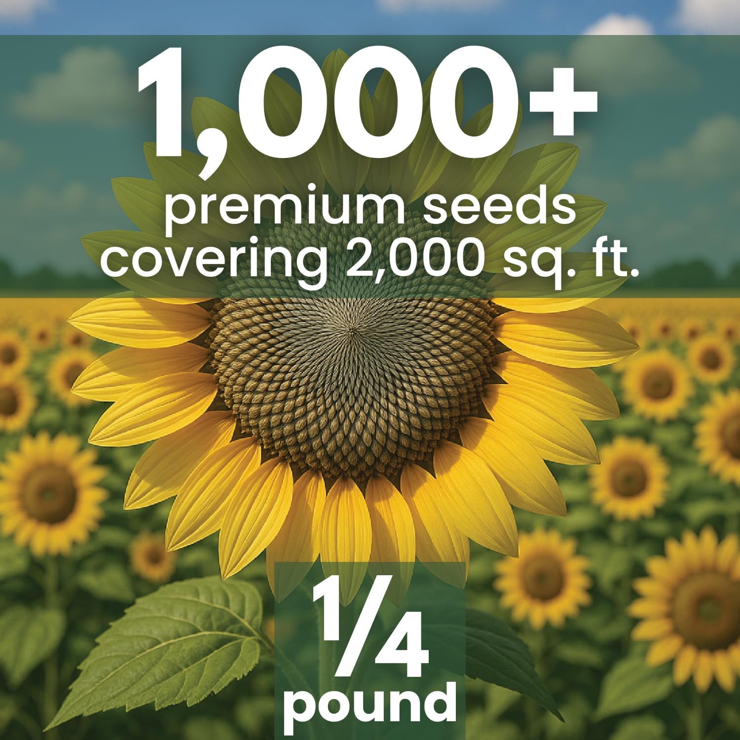 Large Grey Stripe Sunflower