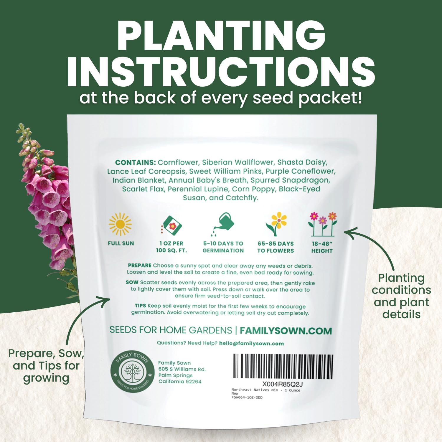 Foxglove Mixed Colors