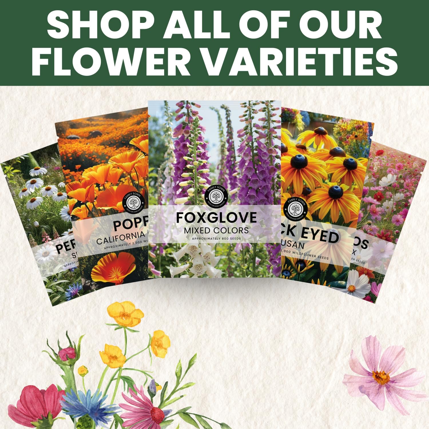 Foxglove Mixed Colors