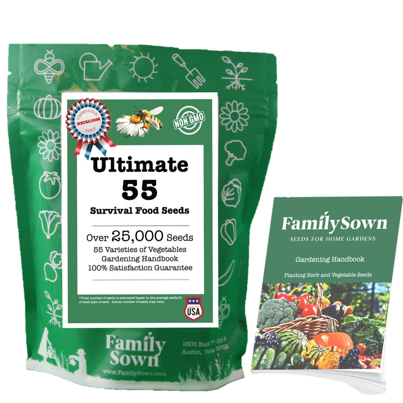 Ultimate Survival Food Seeds 55; Herb and Vegetable Seed Collection