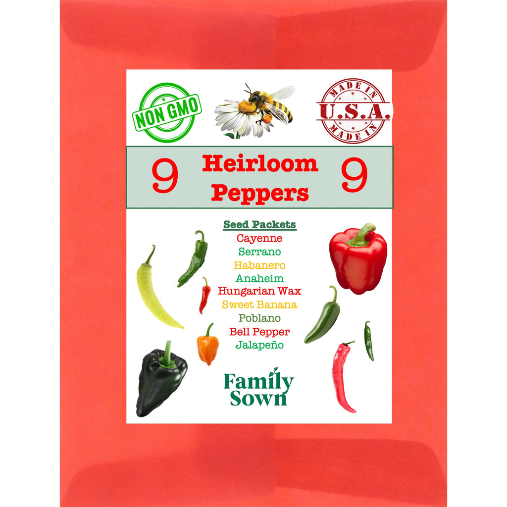 Heirloom Pepper 9: Heirloom Pepper Seeds