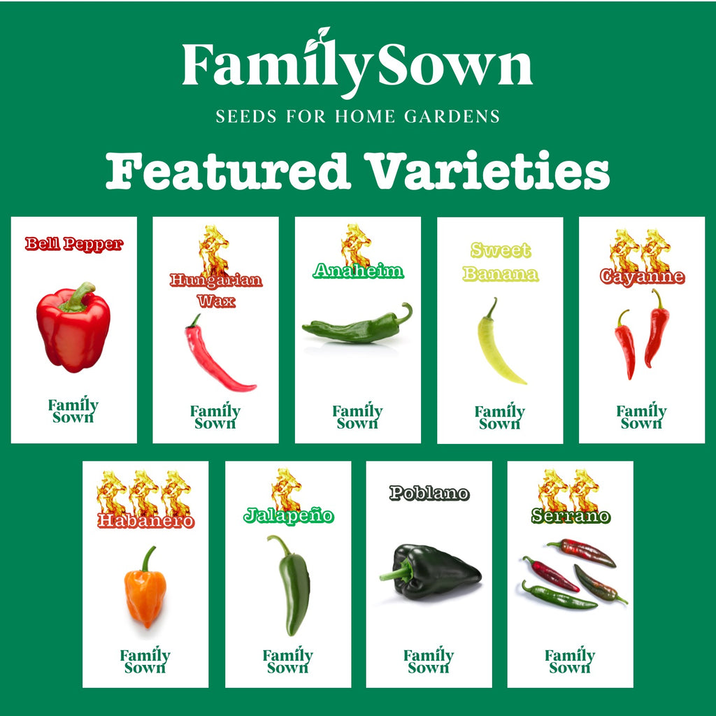 Heirloom Pepper 9: Heirloom Pepper Seeds