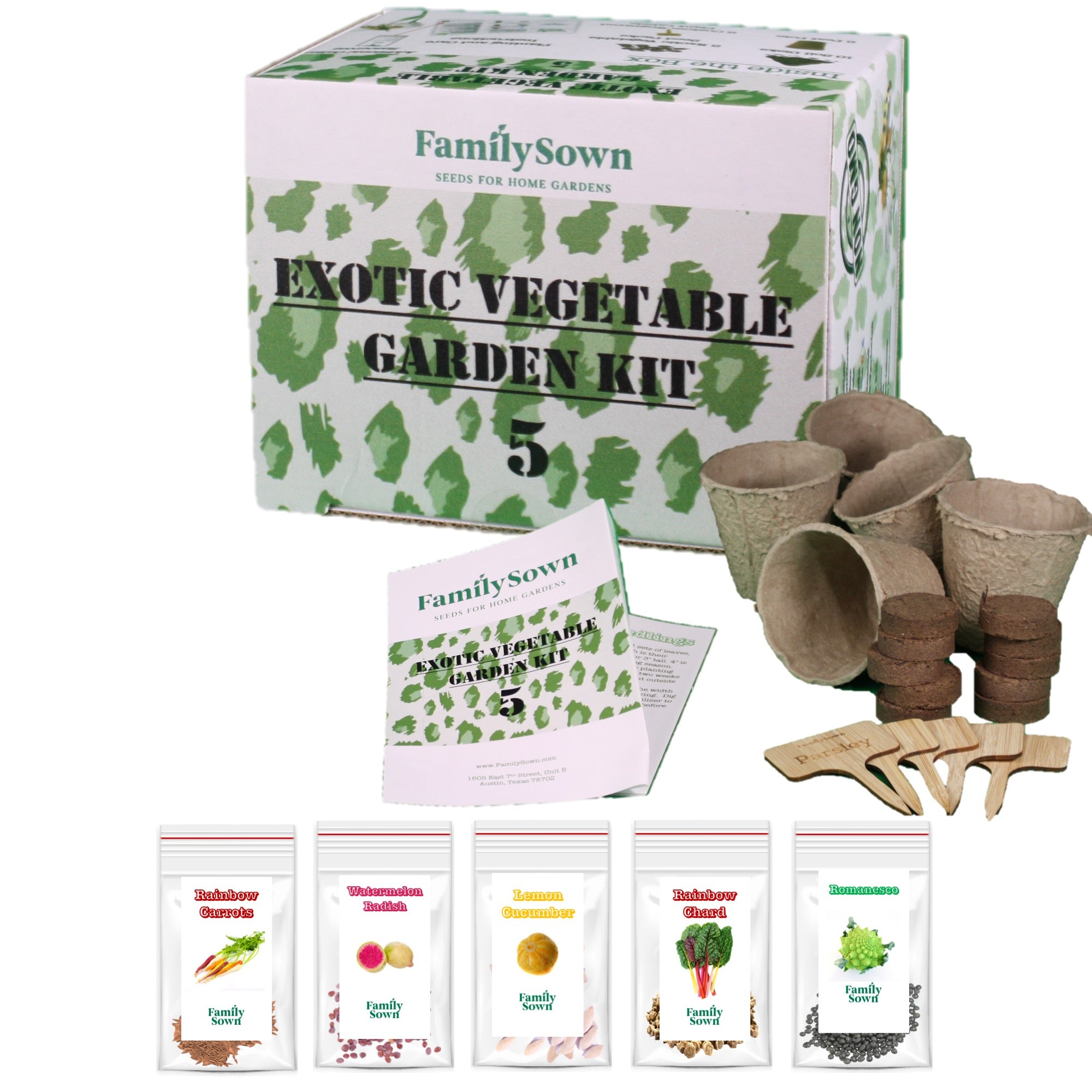 Exotic 5 Vegetable Seed Kit