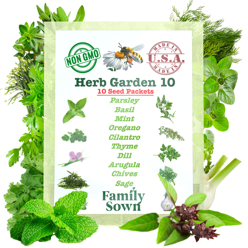 Herb Garden 10; Culinary Herb Seeds